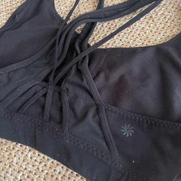 Athleta black straps sports bra size small - Picture 2 of 7